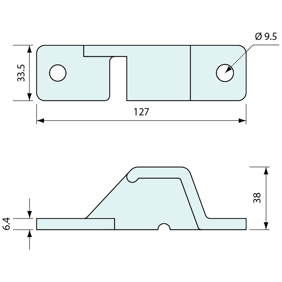 Container Door Latch Bottom Right Hand Keeper Zinc