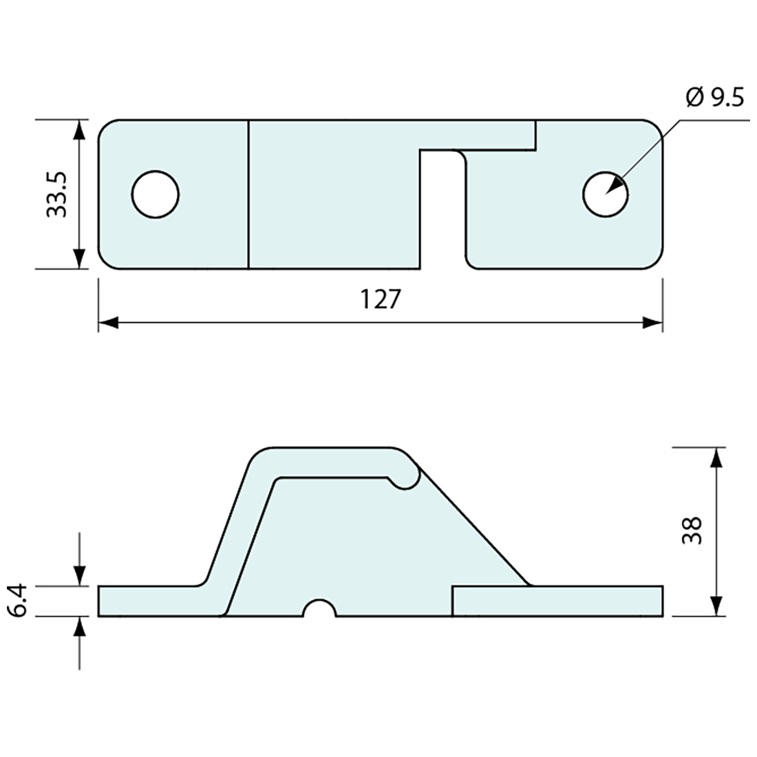 Container Door Latch Top Right Hand Keeper Zinc