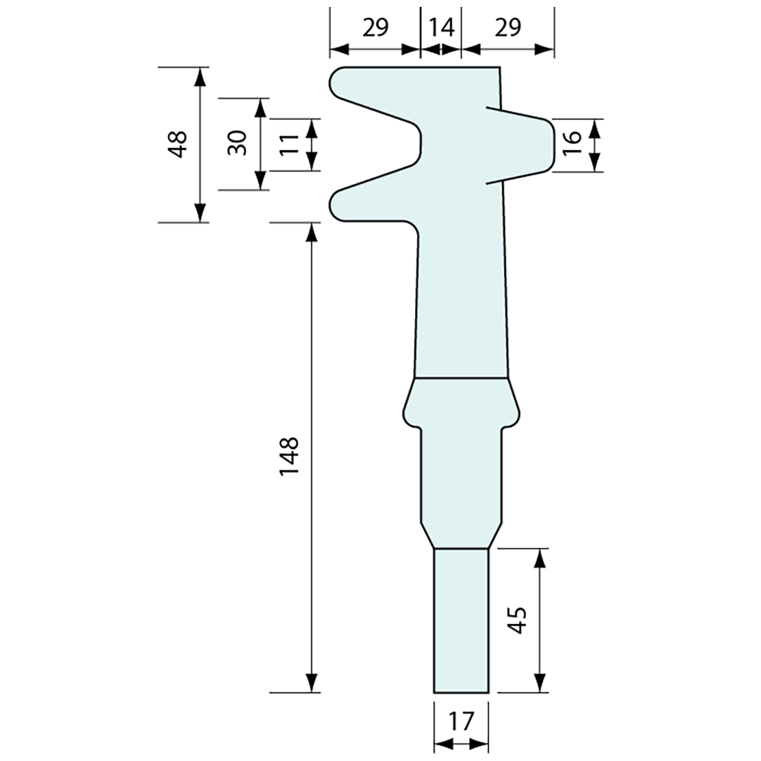 Padlockable Container Door Latch Foot Claw Zinc