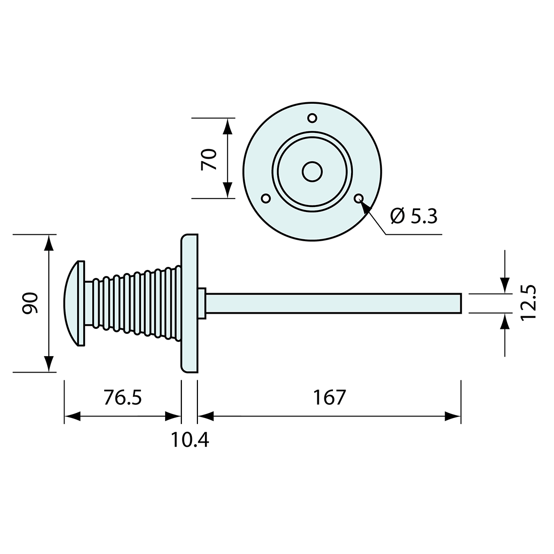 Inside Release Light Duty For Cooler Latch - Refridge