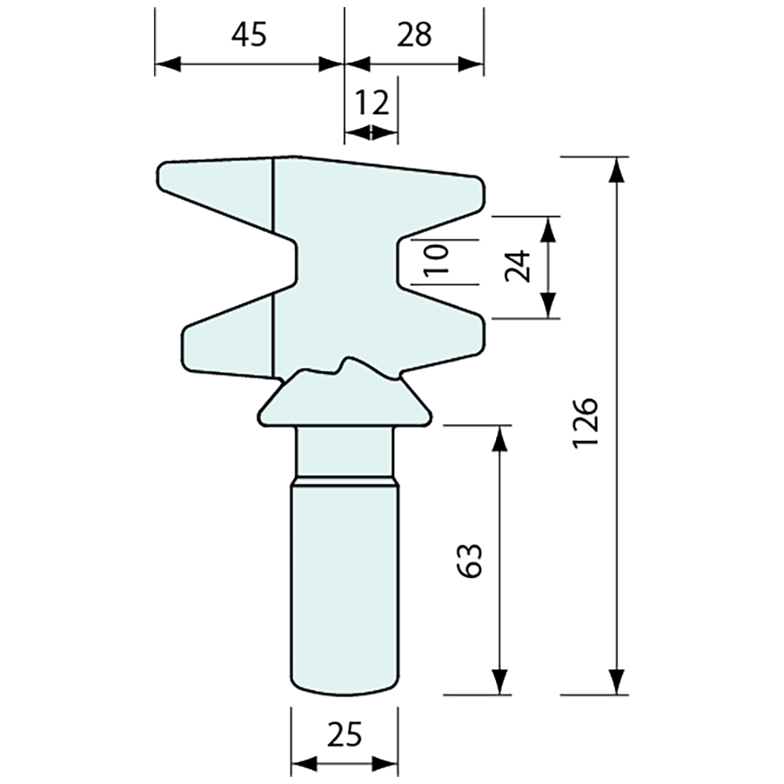 Padlockable Container Door Latch Top Right Hand Claw Zinc