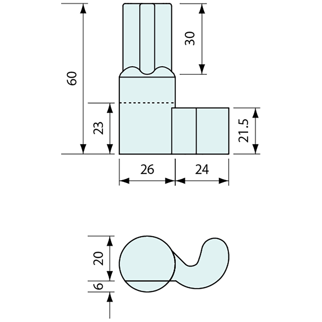 Container Door Latch Top Right Hand Claw Zinc