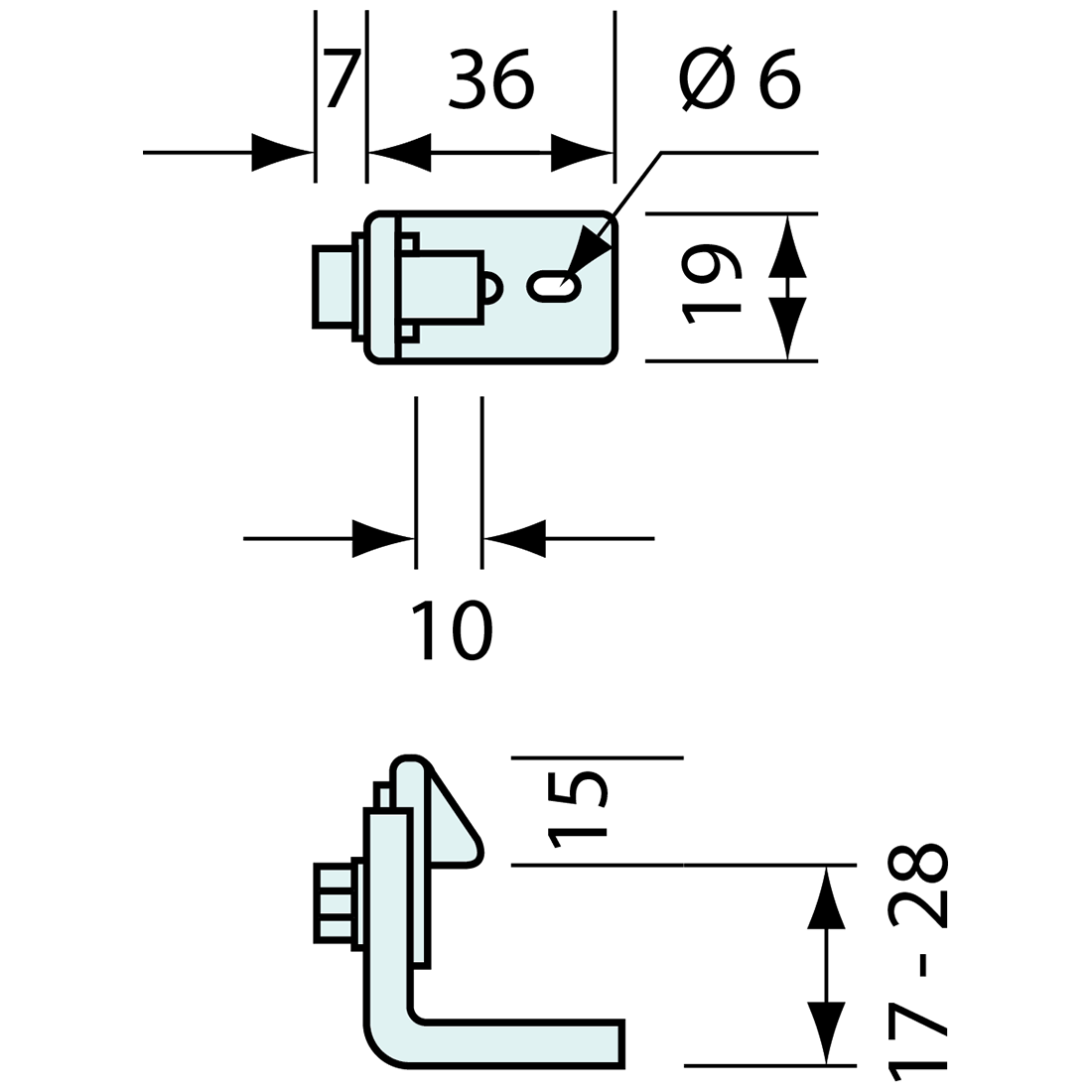 Strike for #3309/3198 Mechanical Cooler Latch