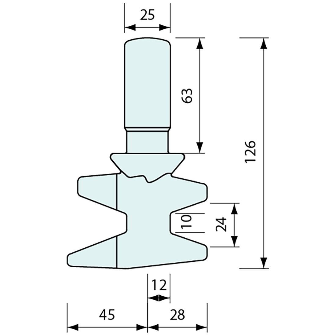 Padlockable Container Door Latch Right Hand Claw Zinc