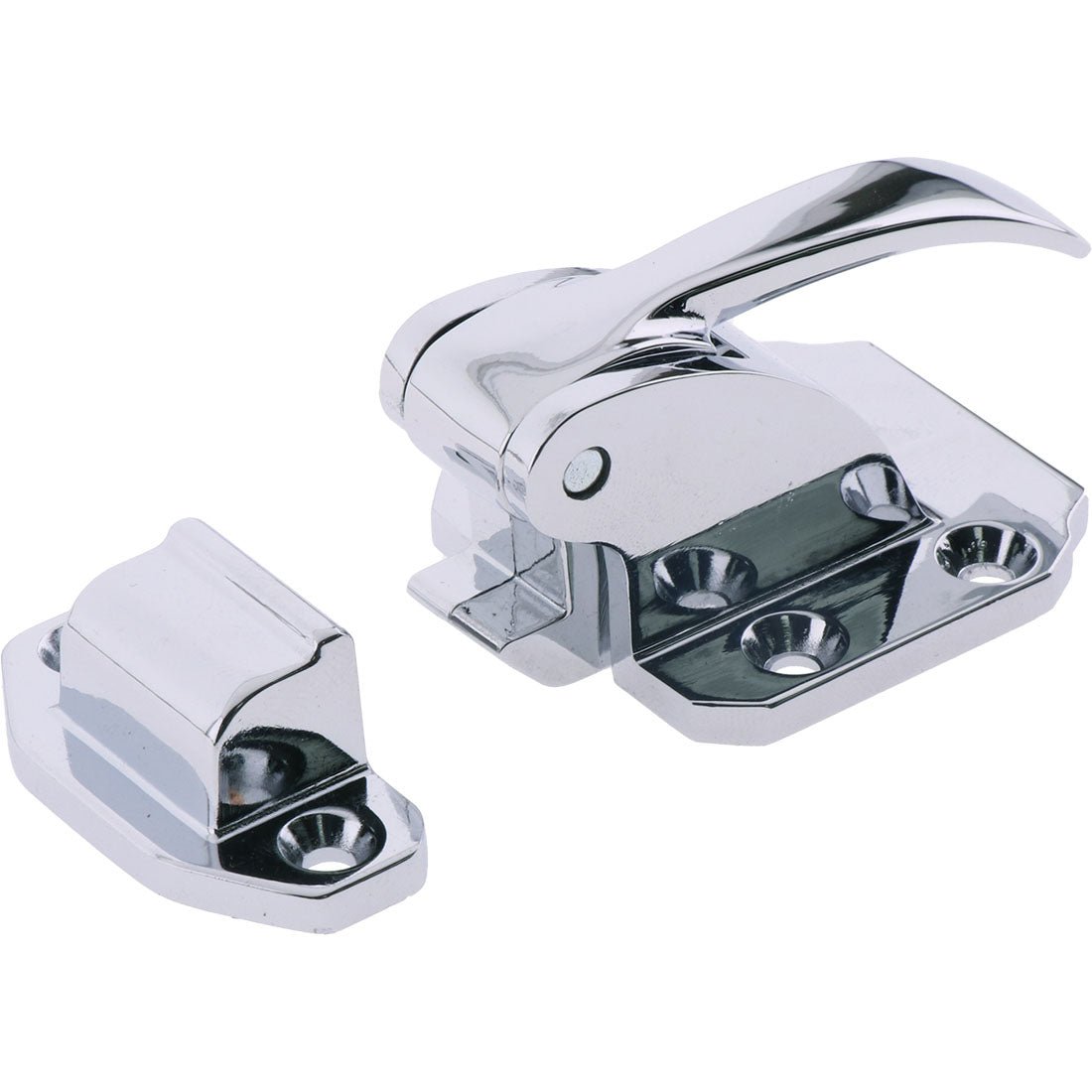 Cooler Latch and Strikers Plate Chrome 46mm - Refridge