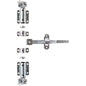 Padlockable Container Door Latch Kit For 34mm Tube Zinc