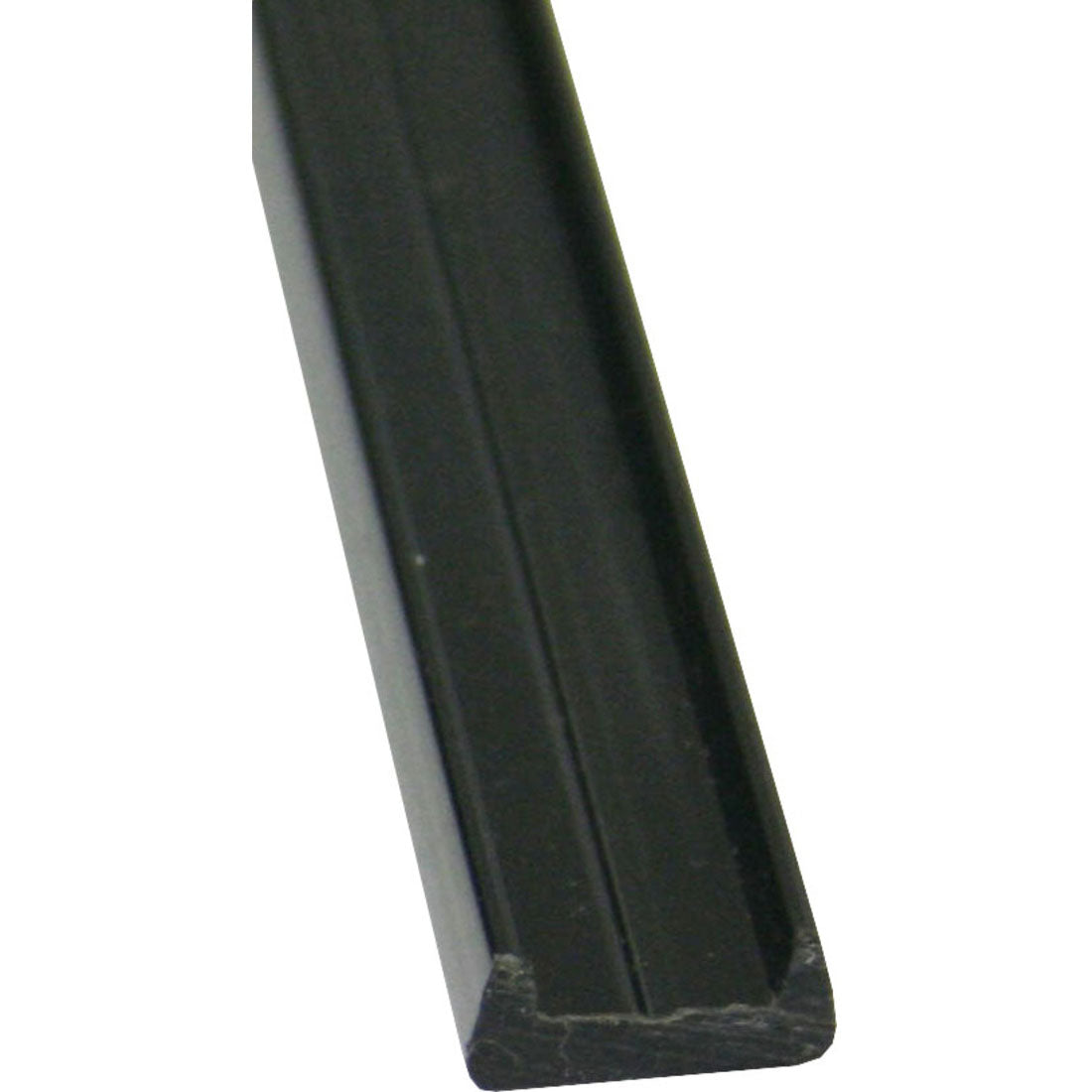 Channel Extrusion Retainer PVC Black 10mm wide 1.5m
