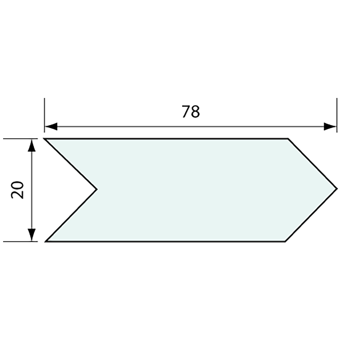 Reinforcing Corner Tab Black 80mm