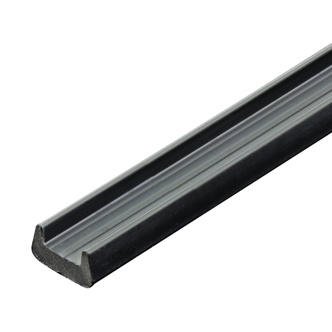 Channel Extrusion Retainer PVC Black 10mm wide 1.5m - Refridge