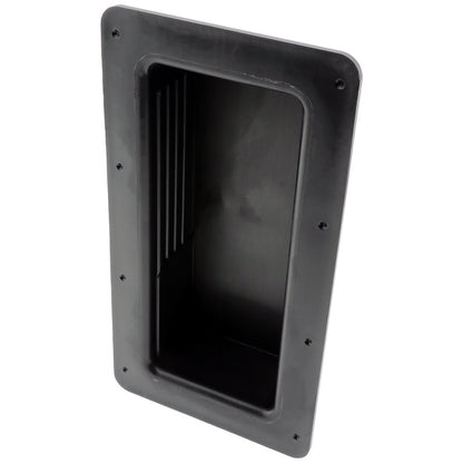 Recessed Black Flush Grab Handle 220mm x 120mm - Refridge