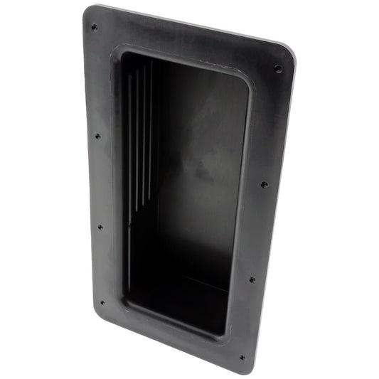 Recessed Black Flush Grab Handle 220mm x 120mm - Refridge