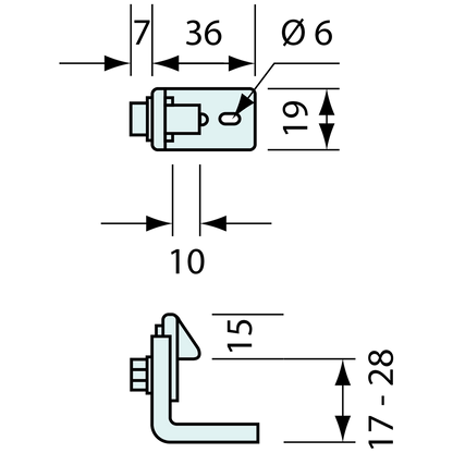 Strike for #3309/3198 Mechanical Cooler Latch